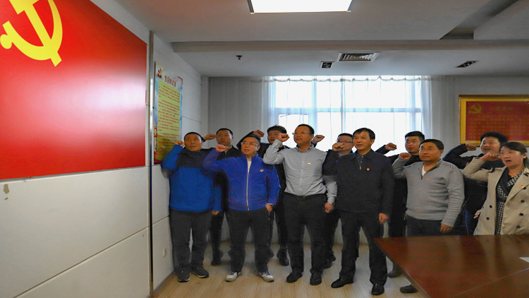 省教育厅服务业高等教育处党支部到永利集团党建工作联系点开展主题党日活动