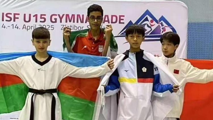 2025年世界中学生夏季运动会跆拳道比赛永利集团运动员获一铜